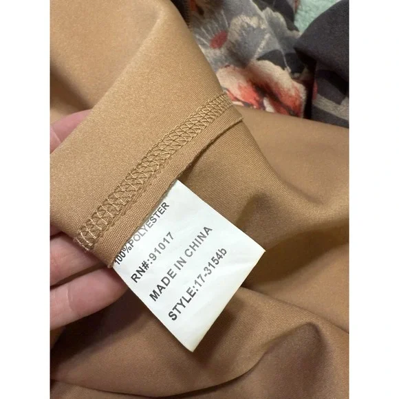 Solitaire Cardigan Jacket Womens Medium Pink Floral Mid Length Boho Lagenlook‎ - Picture 9 of 9